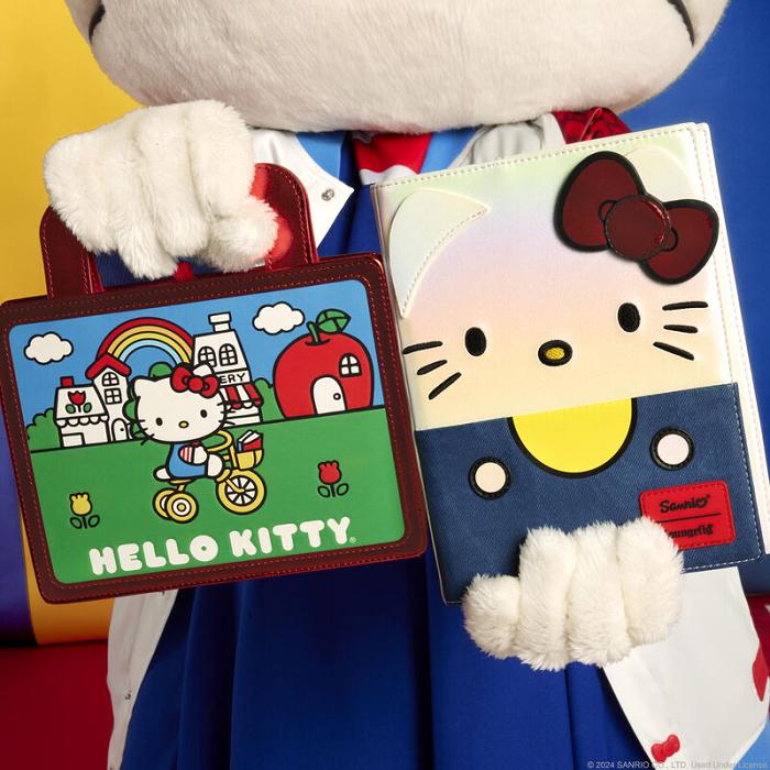 Hello Kitty Hello Kitty x Loungefly 50th Anniversary Classic Journal Albi Albastri | RO_HK95620