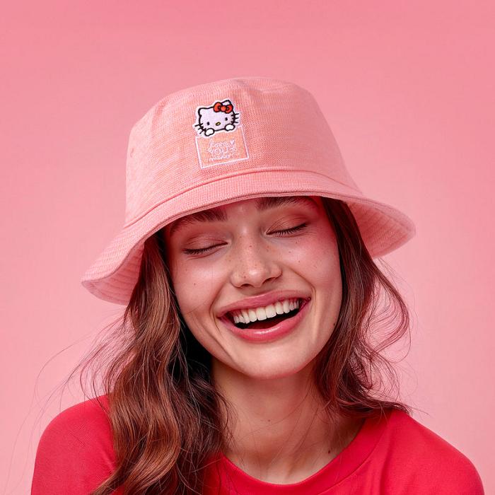 Hello Kitty Hello Kitty x Love Your Melon Speckled Hero Bucket Hat (Pink) Roz | RO_HK55082