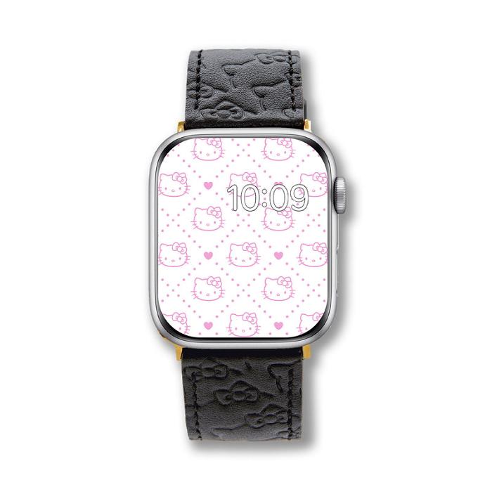 Hello Kitty Hello Kitty x Sonix Classic Black Leather Watch Band Negrii | RO_HK35736