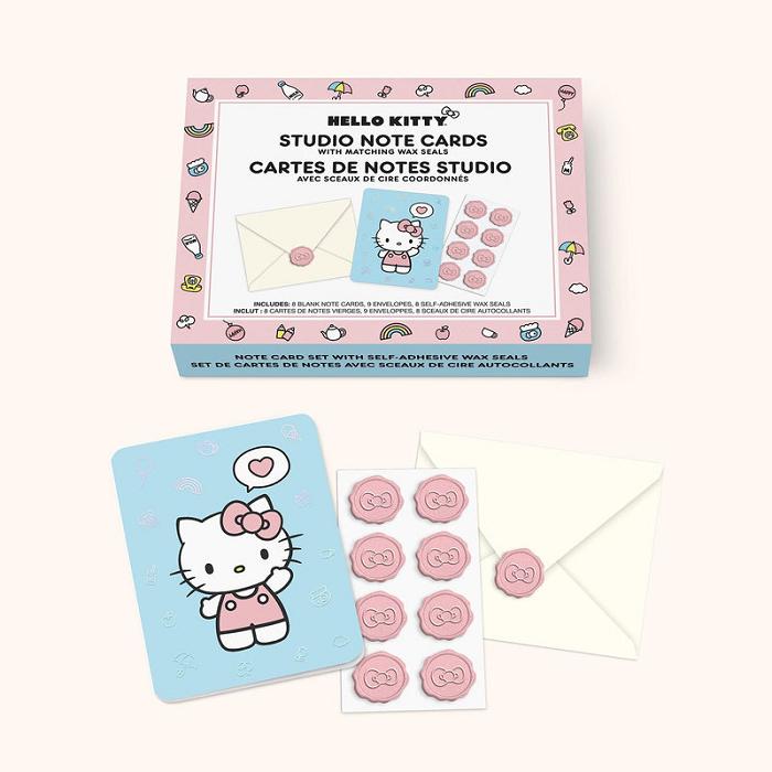 Hello Kitty Hello Kitty x Studio Oh! Classic Pink 25-Pc Note Cards & Wax Seals Set Roz | RO_HK58532