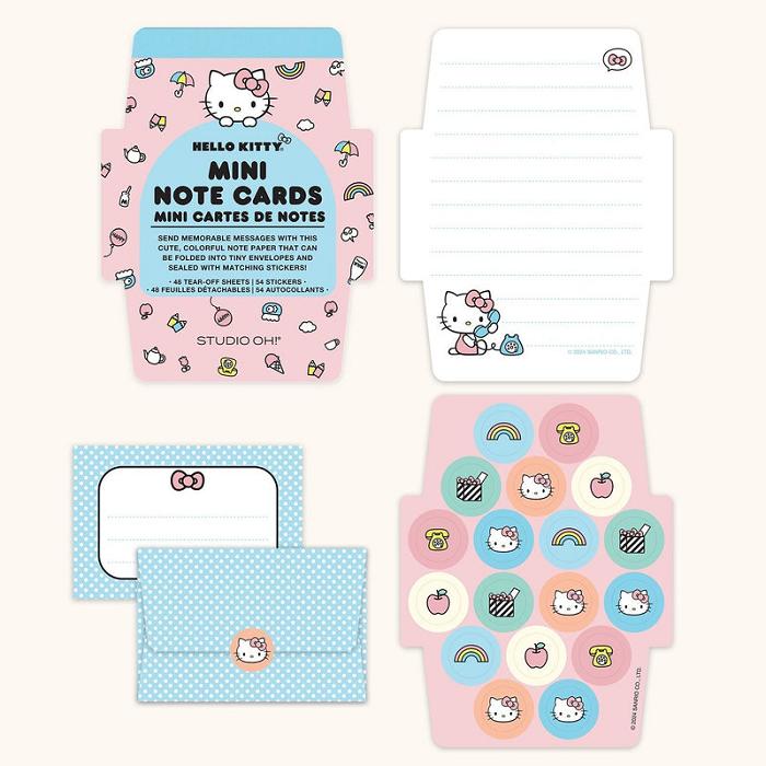 Hello Kitty Hello Kitty x Studio Oh! Classic Pink Mini Memo with Stickers Roz Albastri | RO_HK37924