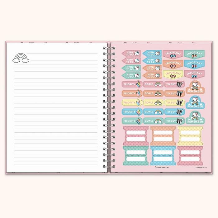 Hello Kitty Hello Kitty x Studio Oh! Classic Pink Extra-Large Spiral Notebook Roz | RO_HK70968