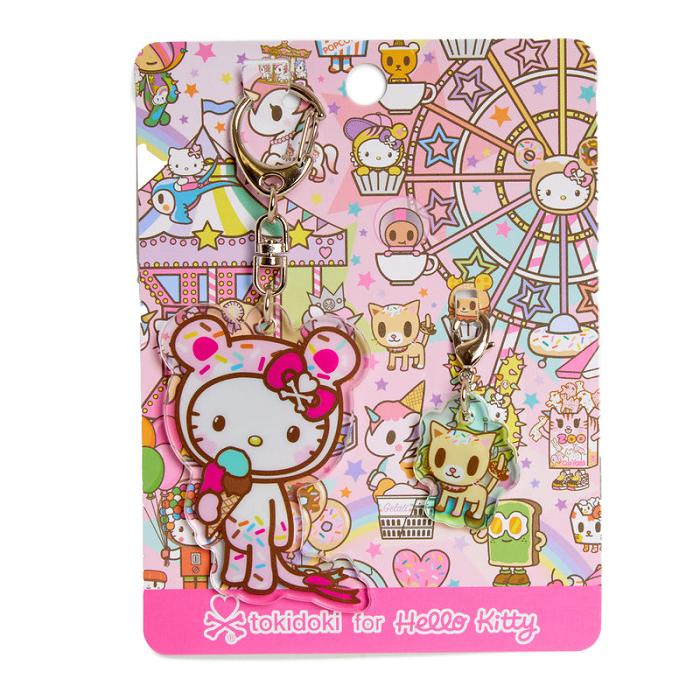 Hello Kitty Hello Kitty x Tokidoki Keychain and Zipper Pull Duo (Kawaii Carnival) Roz | RO_HK56028