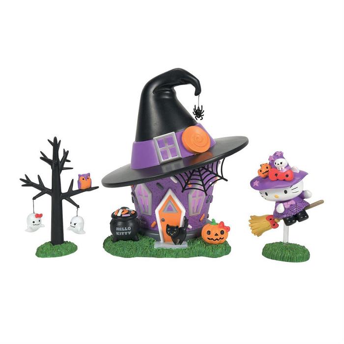 Hello Kitty Hello Kitty\'s Halloween Witch Tower Figurine Set Violet | RO_HK53419