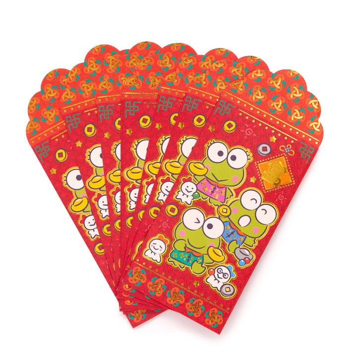 Hello Kitty Keroppi 8-pc Vertical Enclosure Envelopes (Red) Rosii | RO_HK66089