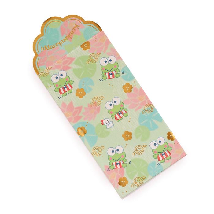 Hello Kitty Keroppi 8-pc Vertical Enclosure Envelopes (Hot Stamp) Verzi | RO_HK68144