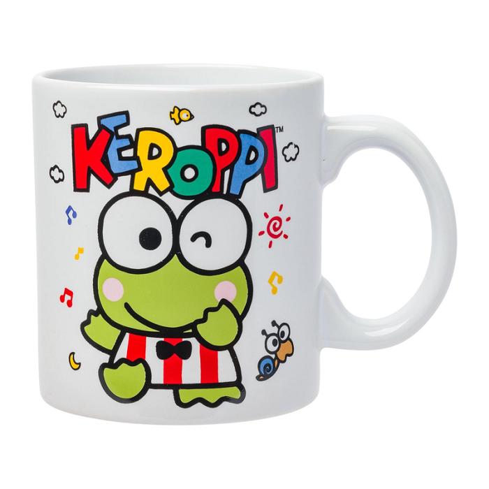 Hello Kitty Keroppi All-Over Print Ceramic Mug (Winking) Verzi | RO_HK39180