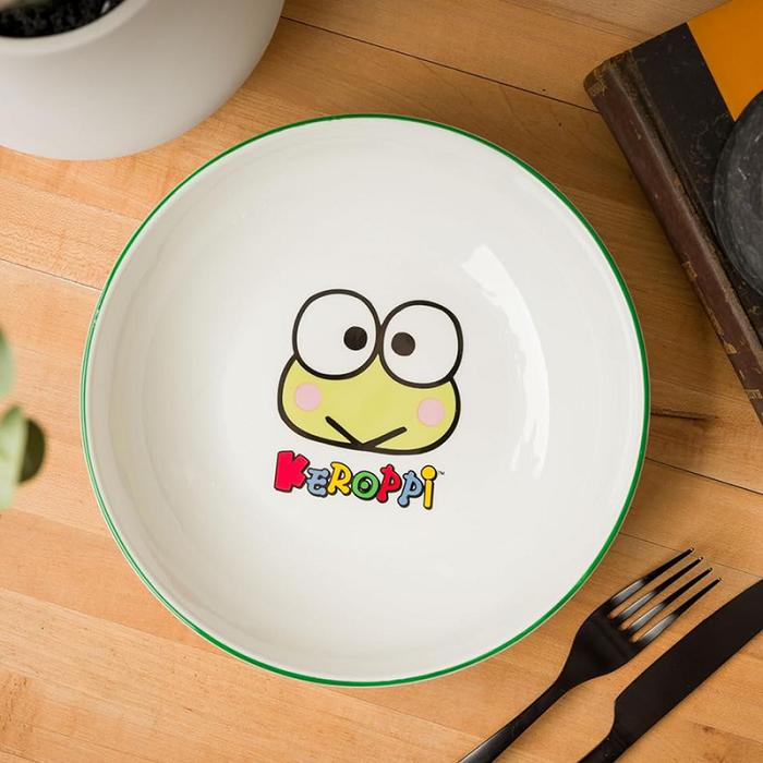 Hello Kitty Keroppi Ceramic Dinner Bowl (Snacktime) Colorati | RO_HK40260