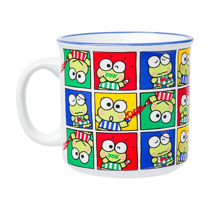 Hello Kitty Keroppi Ceramic Mug (Grid Pose) Colorati | RO_HK65902