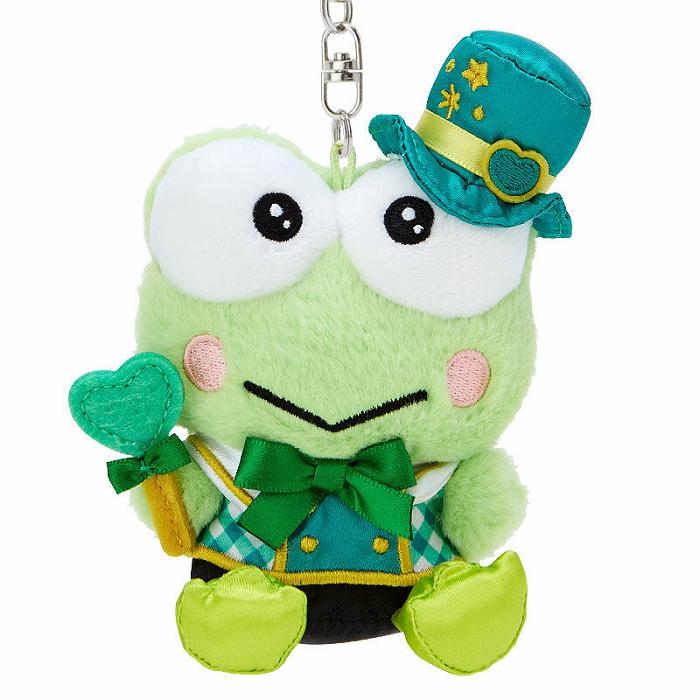 Hello Kitty Keroppi Plush Mascot Keychain (Love You More Series) Verzi | RO_HK80063