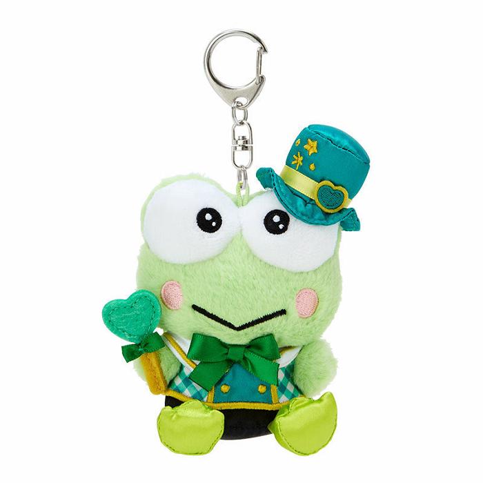 Hello Kitty Keroppi Plush Mascot Keychain (Love You More Series) Verzi | RO_HK80063