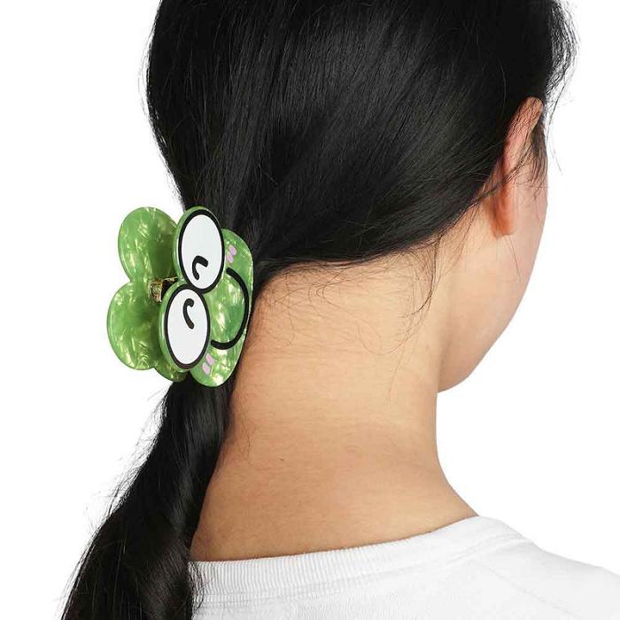 Hello Kitty Keroppi Smile Hair Clip Verzi | RO_HK61159