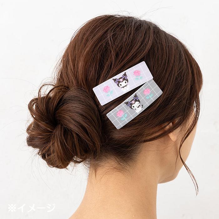 Hello Kitty Kuromi 2-Piece Hair Clip Set Violet Gri | RO_HK76221