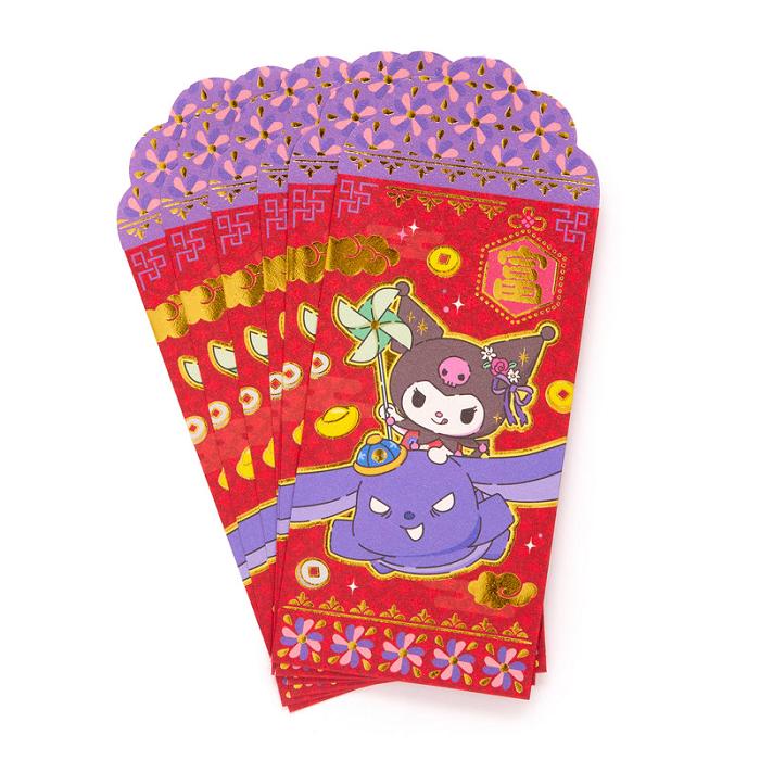 Hello Kitty Kuromi 8-pc Vertical Enclosure Envelopes (Red) Rosii | RO_HK18634