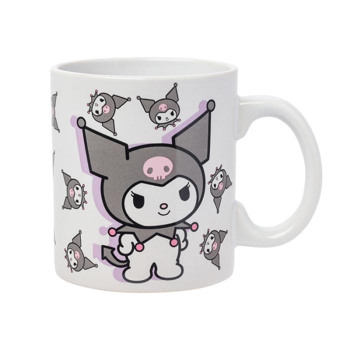 Hello Kitty Kuromi All-Over Print Ceramic Mug (Poses) Gri | RO_HK47199