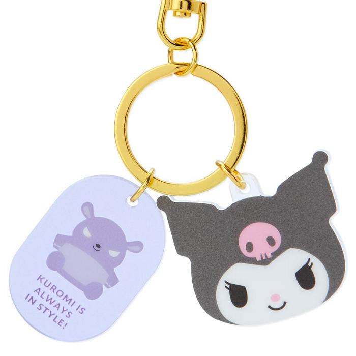 Hello Kitty Kuromi Besties Keychain Violet Gri | RO_HK62983