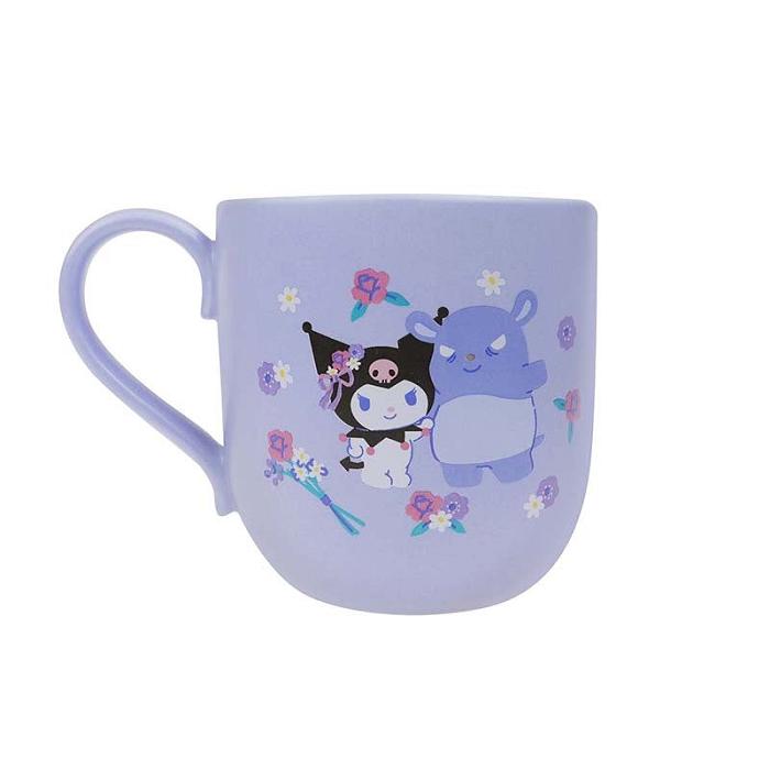 Hello Kitty Kuromi Ceramic Mug (Charming Florals Series) Violet | RO_HK30998