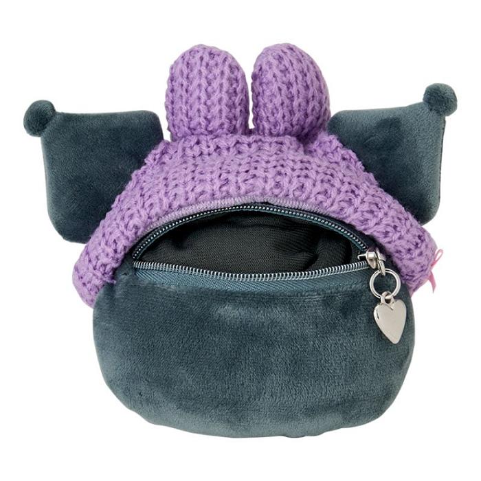 Hello Kitty Kuromi Cozy Cap Mascot Clip Pouch Violet Negrii | RO_HK18742