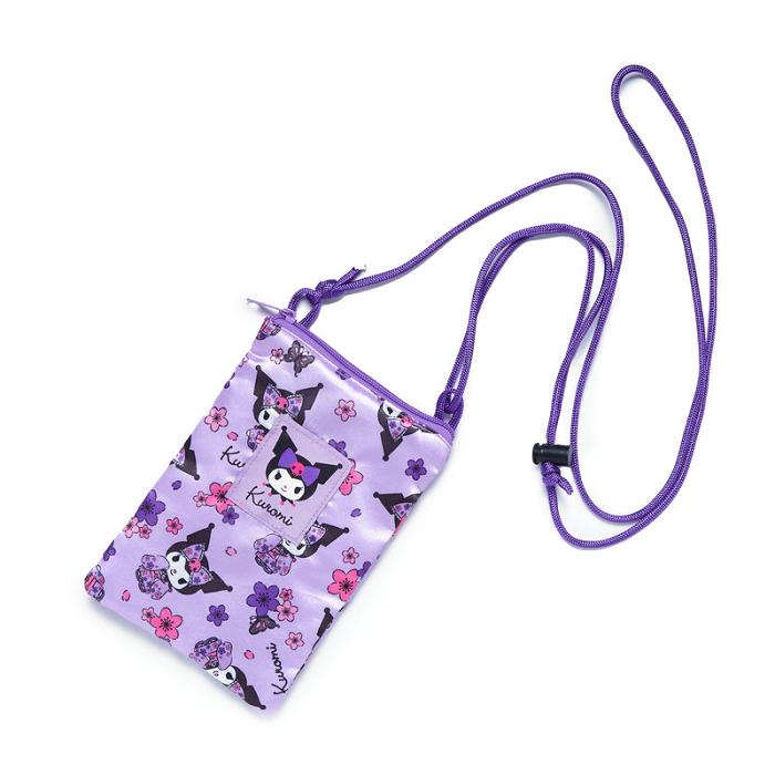 Hello Kitty Kuromi Crossbody Phone Bag (Spring Kimono Series) Violet | RO_HK97414