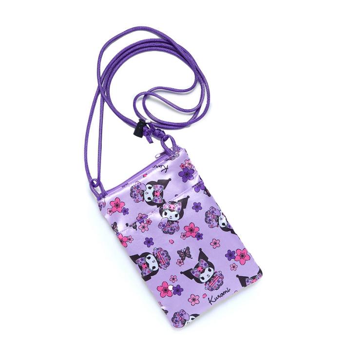 Hello Kitty Kuromi Crossbody Phone Bag (Spring Kimono Series) Violet | RO_HK97414