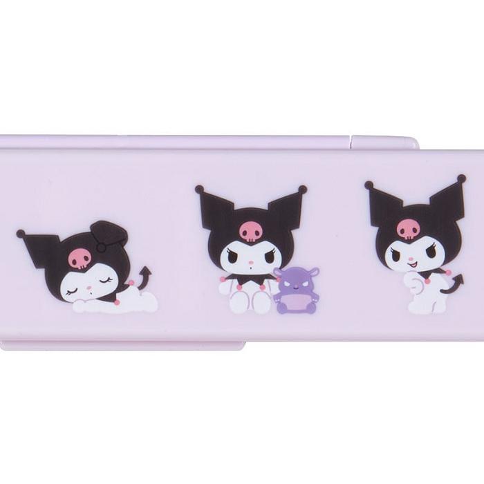 Hello Kitty Kuromi Everyday Chopsticks & Spoon Set Violet | RO_HK82304