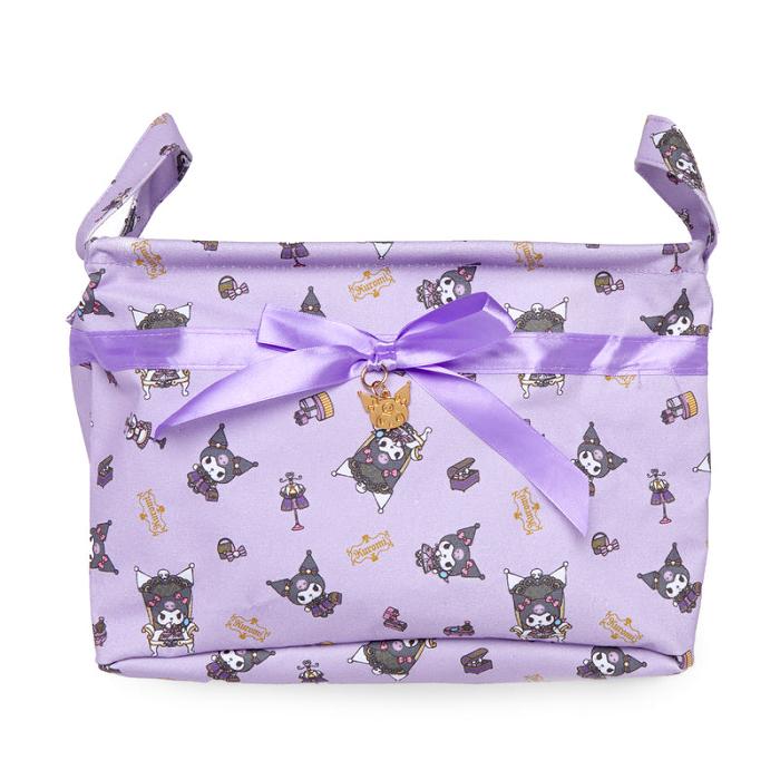 Hello Kitty Kuromi Fabric Storage Bin (Royal Princess Series) Violet | RO_HK27029