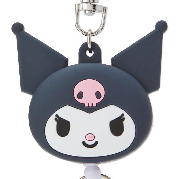 Hello Kitty Kuromi Face Badge Reel Negrii | RO_HK58347