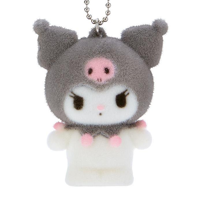 Hello Kitty Kuromi Flocked Keychain Mascot Gri | RO_HK87306