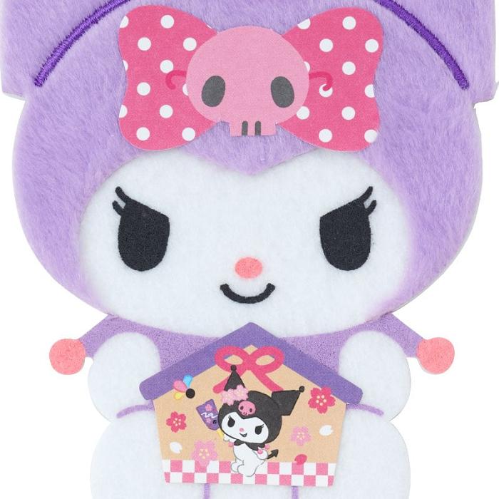 Hello Kitty Kuromi Fuzzy Enclosure Envelope Violet | RO_HK84460