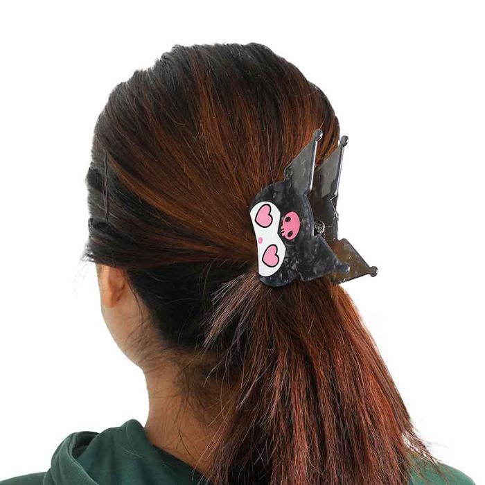 Hello Kitty Kuromi Heart Eyes Hair Clip Negrii | RO_HK90836