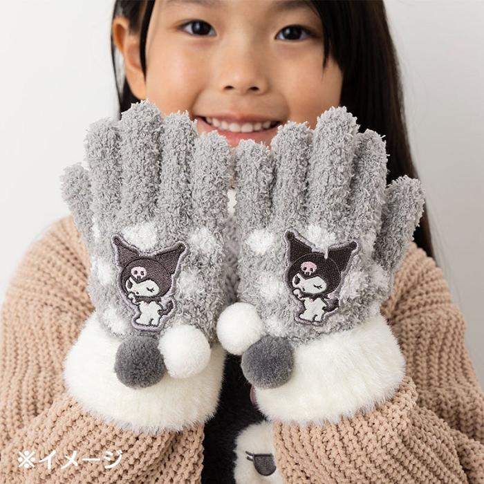 Hello Kitty Kuromi Kids Cozy Gloves Gri Albi | RO_HK75384