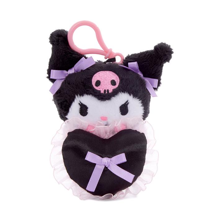 Hello Kitty Kuromi Lovely Ribbons Mascot Clip Violet Negrii | RO_HK68808