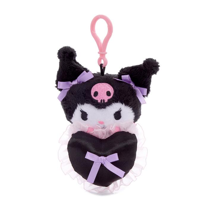 Hello Kitty Kuromi Lovely Ribbons Mascot Clip Violet Negrii | RO_HK68808