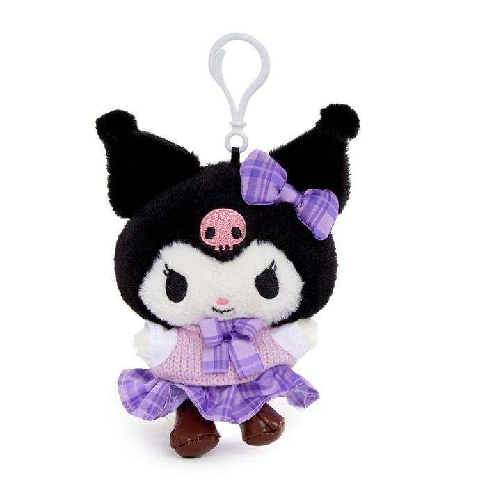 Hello Kitty Kuromi Mascot Clip (Uniform Series) Violet Negrii | RO_HK76807