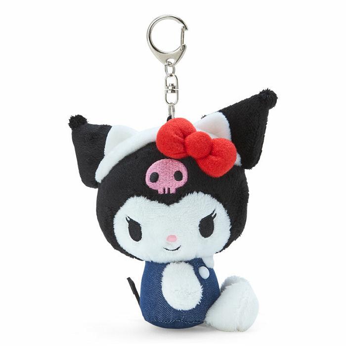 Hello Kitty Kuromi Mascot Keychain Plush (Hello, Everyone! Series) Negrii Albastri | RO_HK81485