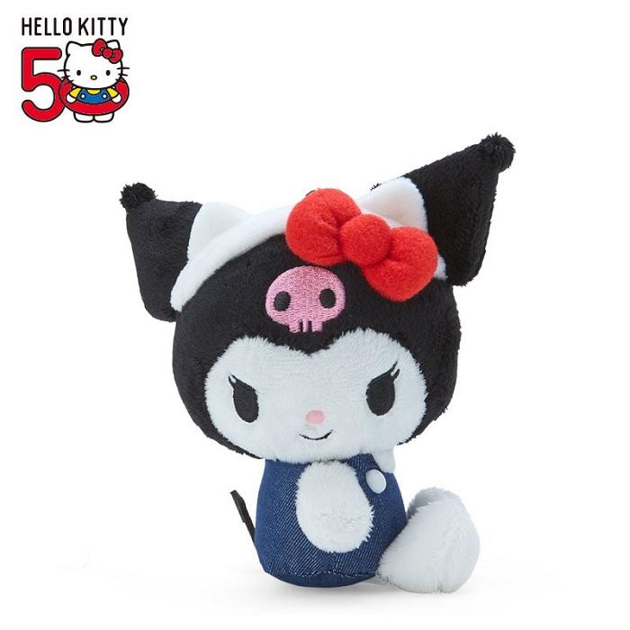 Hello Kitty Kuromi Mascot Keychain Plush (Hello, Everyone! Series) Negrii Albastri | RO_HK81485