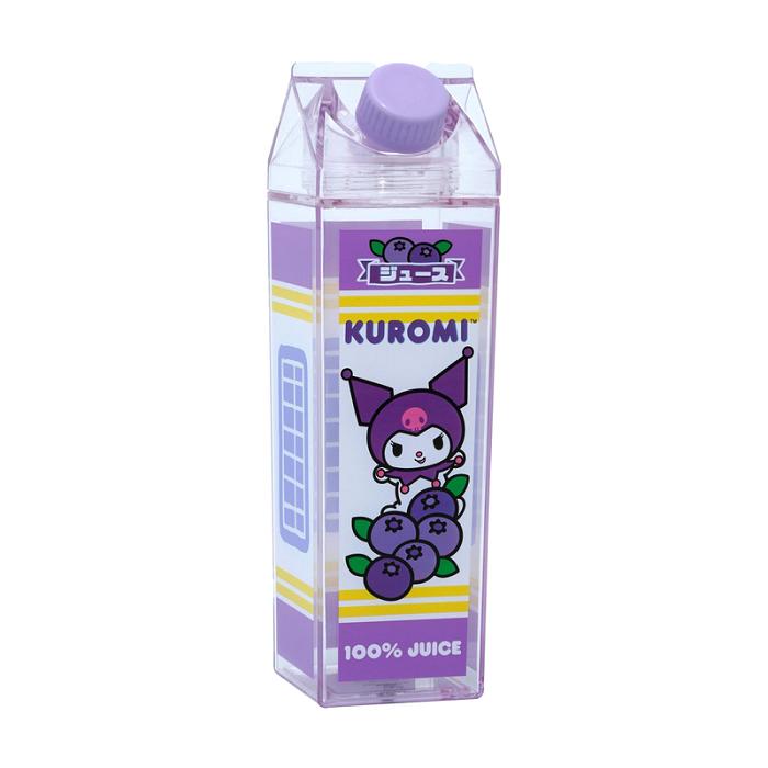 Hello Kitty Kuromi Milk Carton Water Bottle (Blueberry) Violet | RO_HK40026