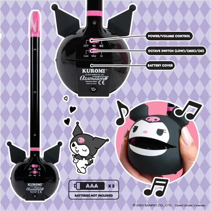 Hello Kitty Kuromi Otamatone Musical Toy Negrii | RO_HK32021