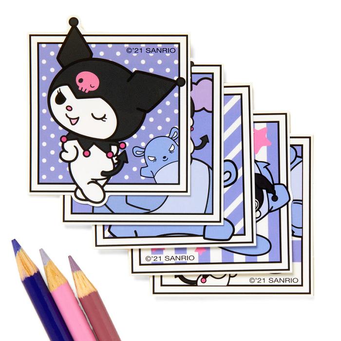 Hello Kitty Kuromi Photo Big Sticker Pack Violet | RO_HK28946