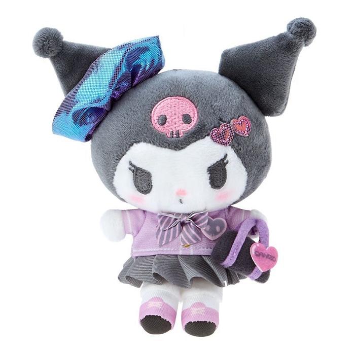 Hello Kitty Kuromi Plush Mascot Keychain (Sanrio Academy Series) Gri | RO_HK50717