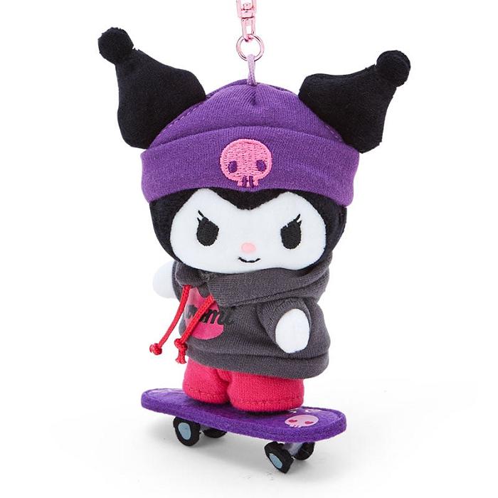 Hello Kitty Kuromi Plush Mascot Keychain (Sk8r Squad Series) Colorati | RO_HK97743