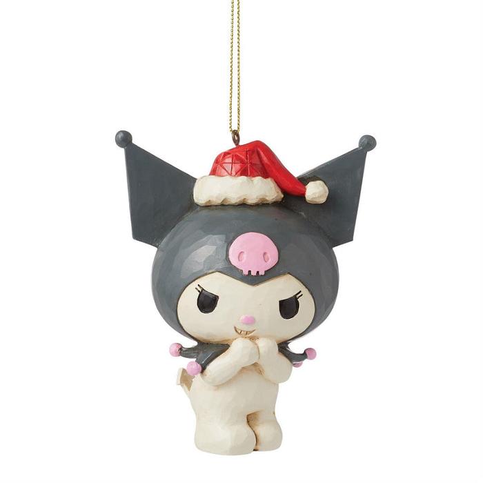 Hello Kitty Kuromi Santa Hat Hanging Ornament (Jim Shore Sanrio Collection) Gri | RO_HK41172