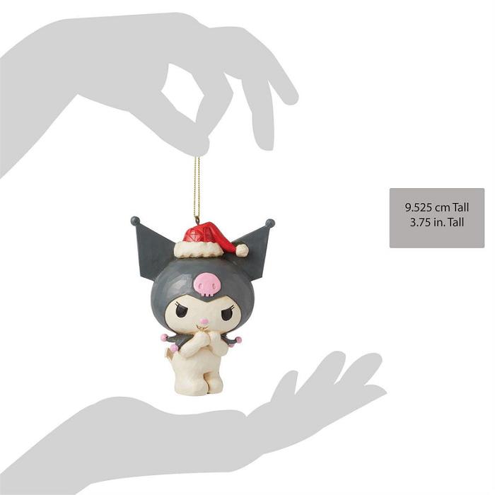 Hello Kitty Kuromi Santa Hat Hanging Ornament (Jim Shore Sanrio Collection) Gri | RO_HK93939