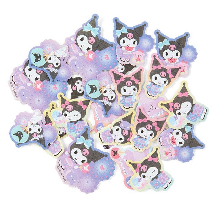 Hello Kitty Kuromi Summer 30-Piece Lantern Mini Sticker Pack Violet | RO_HK76204