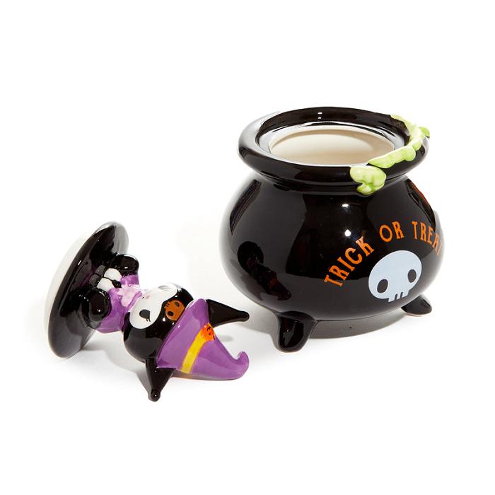 Hello Kitty Kuromi Witch Lidded Ceramic Candy Bowl Negrii | RO_HK35309