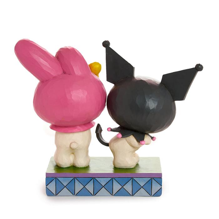 Hello Kitty Kuromi and My Melody Figurine (Jim Shore Sanrio Collection) Negrii Roz | RO_HK15450