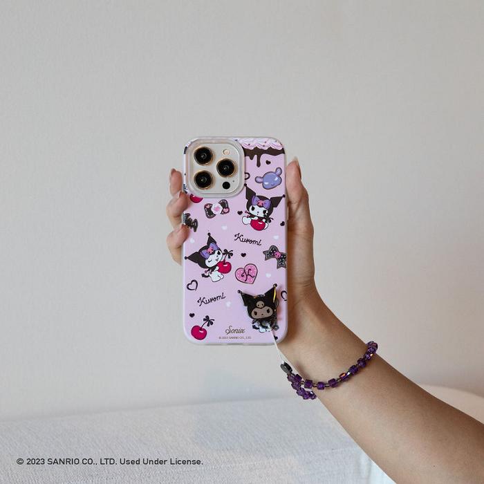 Hello Kitty Kuromi x Sonix Beaded Wristlet Violet | RO_HK13264