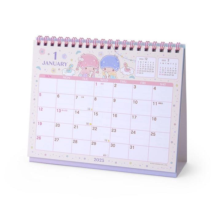 Hello Kitty LittleTwinStars 2025 Desk Calendar Roz | RO_HK96058