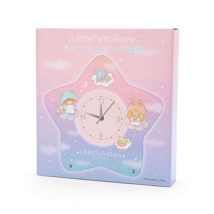 Hello Kitty LittleTwinStars Standing Clock (Fluffy Cloud Series) Roz Albastri | RO_HK16932