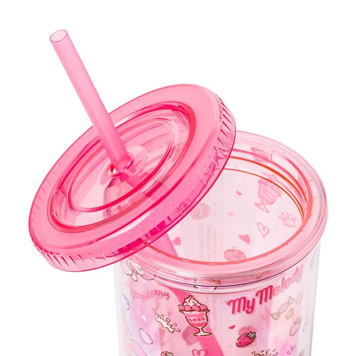 Hello Kitty My Melody 20oz Strawberry Travel Tumbler Roz | RO_HK74489